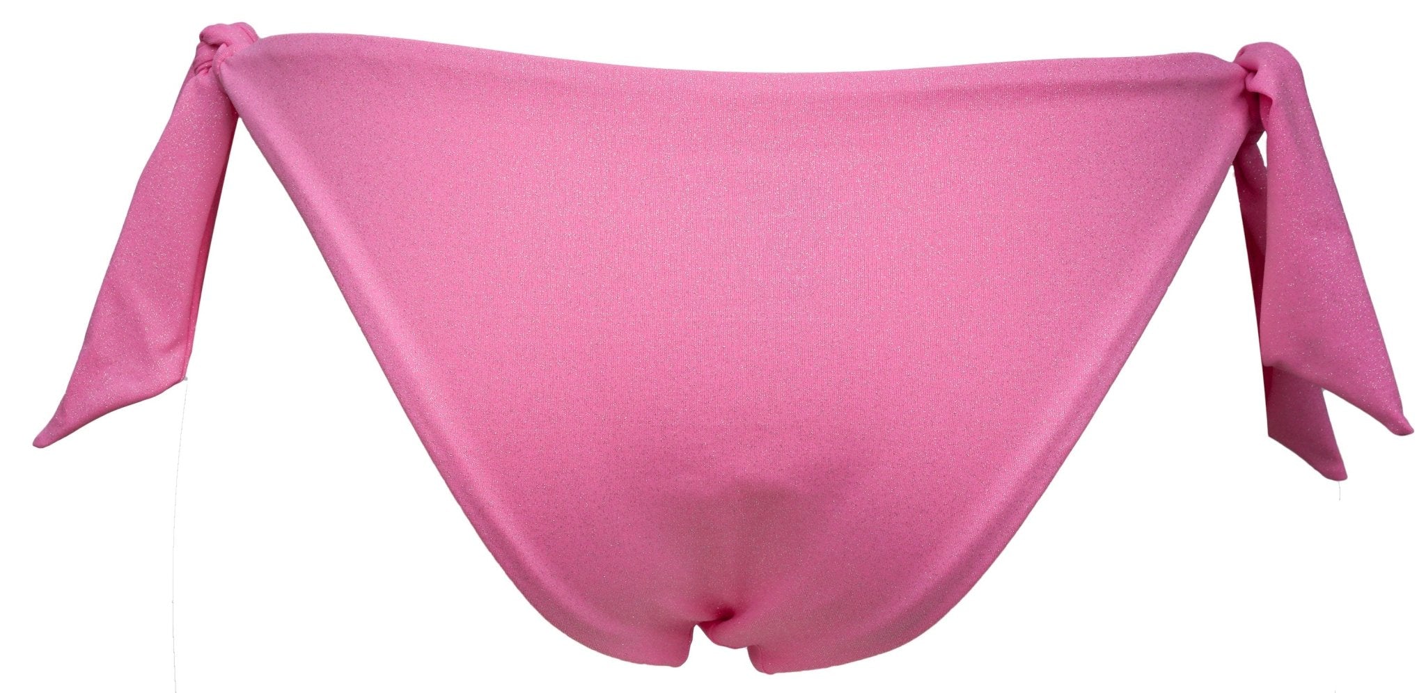 Slip bikini Barbie vista alternativa — rosa glamour con laccetti