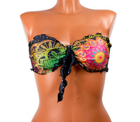 Bikini Dark Indy vista alternativa — fantasia lotus ispirata alla tradizione buddista